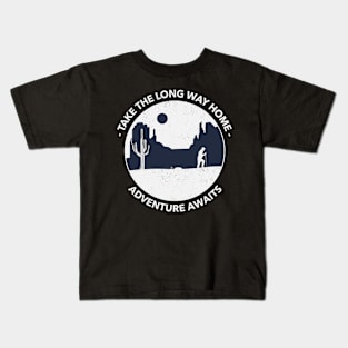 Camping adventure awaits Kids T-Shirt